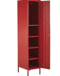 Säilytys<Beliani Toimistokaappi Teras 5 Hyllya Punainen Frome