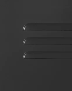 Best Beliani Toimistokaappi Teras 2 Ovea Musta Varna