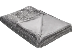 Tekstiilit<Beliani Torkkupeitto Kangas Harmaa 130 X 180 Cm Alazeya