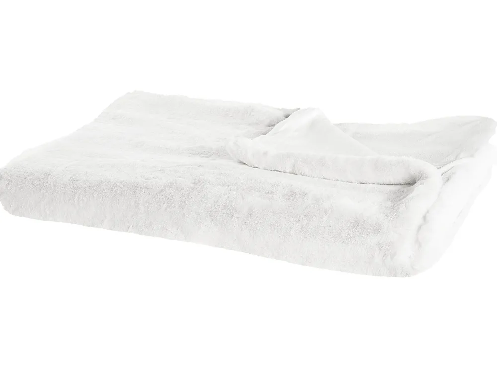 Flash Sale Beliani Torkkupeitto Kangas Luonnonvalkoinen 200 X 220 Cm Chaab