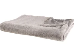 Tekstiilit<Beliani Torkkupeitto Kangas Vaaleanharmaa 200 X 220 Cm Chaab