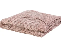 Tekstiilit<Beliani Torkkupeitto Kangas Vaaleanpunainen 150 X 200 Cm Haifa
