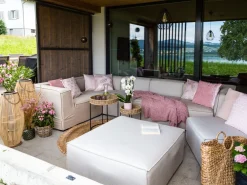 Tekstiilit<Beliani Torkkupeitto Kangas Vaaleanpunainen 150 X 200 Cm Haifa