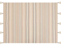 Tekstiilit<Beliani Torkkupeitto Puuvilla Beige 130 X 170 Cm Yarseli