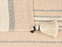 Tekstiilit<Beliani Torkkupeitto Puuvilla Beige 130 X 170 Cm Yarseli