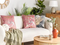 Tekstiilit<Beliani Torkkupeitto Puuvilla Oliivinvihrea 125 X 150 Cm Yarsa