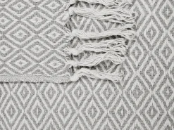 New Beliani Torkkupeitto Puuvilla Pastellipinkki/Vaalea Beige 125 X 150 Cm Mityal