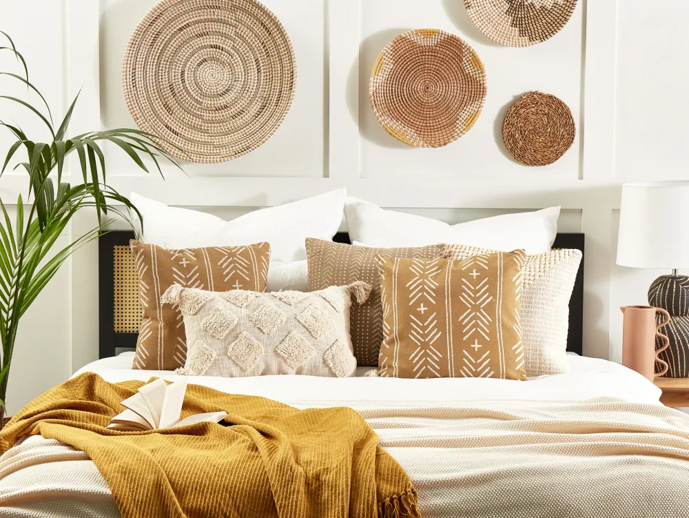 Flash Sale Beliani Torkkupeitto Puuvilla Sinapinkeltainen 125 X 150 Cm Yarsa