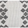 Tekstiilit<Beliani Torkkupeitto Valkoinen/Musta 130 X 150 Cm Saatli
