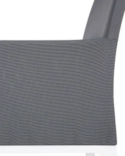 Online Beliani Tummanharmaa Alumiininen Puutarhatuoli 4 Kpl Bacoli