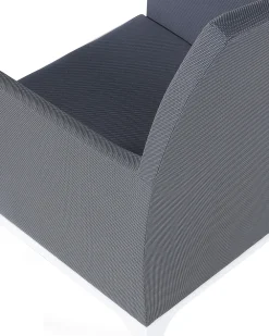 Ulkokalusteet<Beliani Tummanharmaa Alumiininen Puutarhatuoli 8 Kpl Bacoli