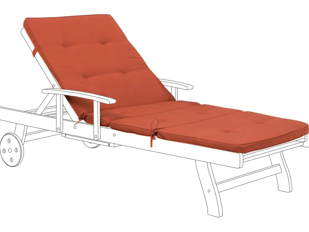 Tekstiilit<Beliani Tummanpunainen Pehmuste Lepotuoliin Toscana/Java