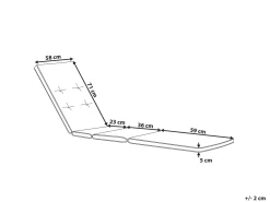Tekstiilit<Beliani Tummanpunainen Pehmuste Lepotuoliin Toscana/Java