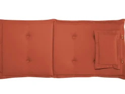 Shop Beliani Tummanpunainen Puutarhatuolin Pehmustetyyny 2 Kpl Toscana/Java