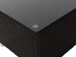 Store Beliani Tummanruskea 8-Istuttava Ulkosohvaryhma Pe-Rottingista Xxl