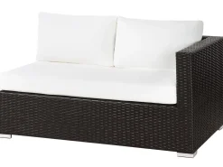 Store Beliani Tummanruskea 8-Istuttava Ulkosohvaryhma Pe-Rottingista Xxl