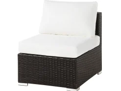 Store Beliani Tummanruskea 8-Istuttava Ulkosohvaryhma Pe-Rottingista Xxl