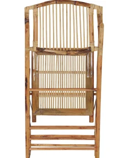 Tuolit<Beliani Tuoli Bambu Kokoontaitettava Ruskea 4 Kpl Trentor