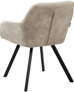 Tuolit<Beliani Tuoli Kangas Beige 2 Kpl Monee