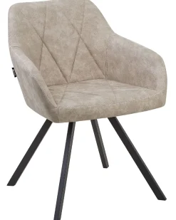 Tuolit<Beliani Tuoli Kangas Beige 2 Kpl Monee