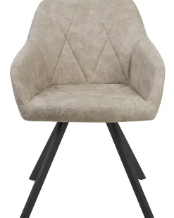 Tuolit<Beliani Tuoli Kangas Beige 2 Kpl Monee