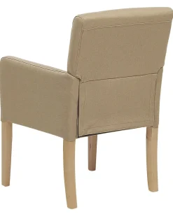 Tuolit<Beliani Tuoli Kangas Beige Rockefeller