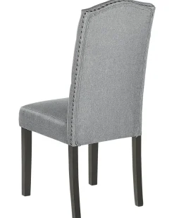 Tuolit<Beliani Tuoli Kangas Harmaa 2 Kpl Shirley