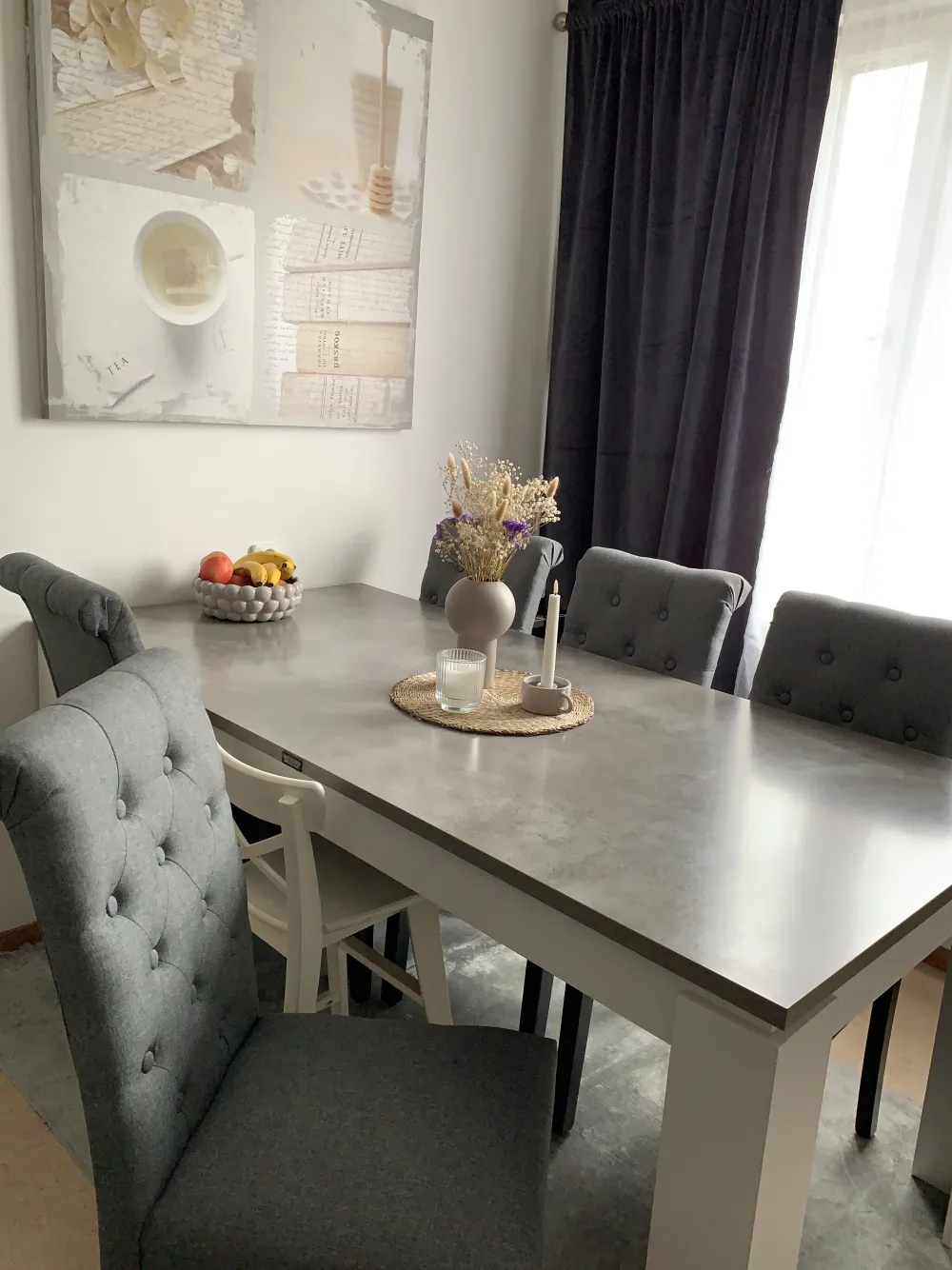 Flash Sale Beliani Tuoli Kangas Harmaa 2 Kpl Velva