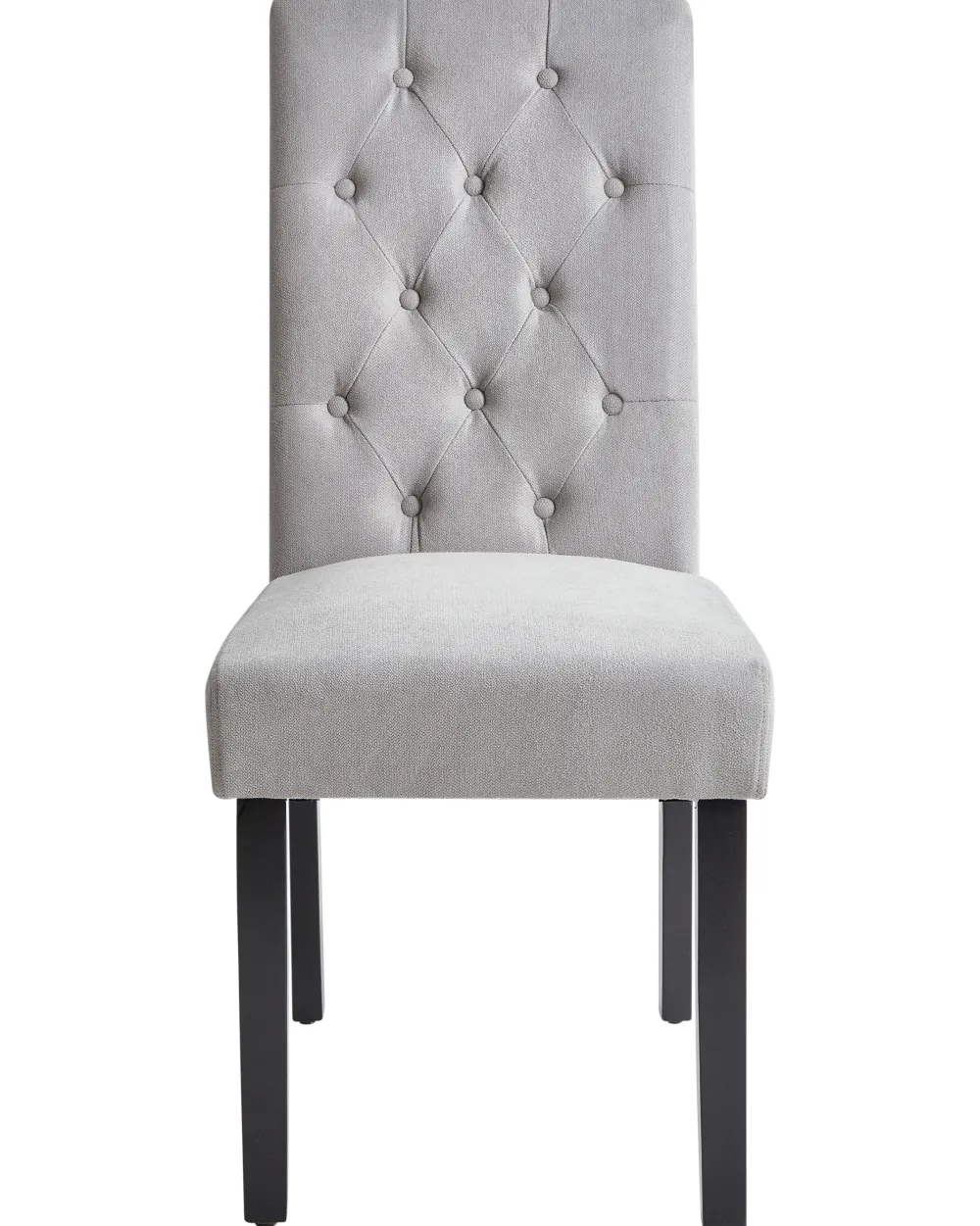 Flash Sale Beliani Tuoli Kangas Harmaa 2 Kpl Velva