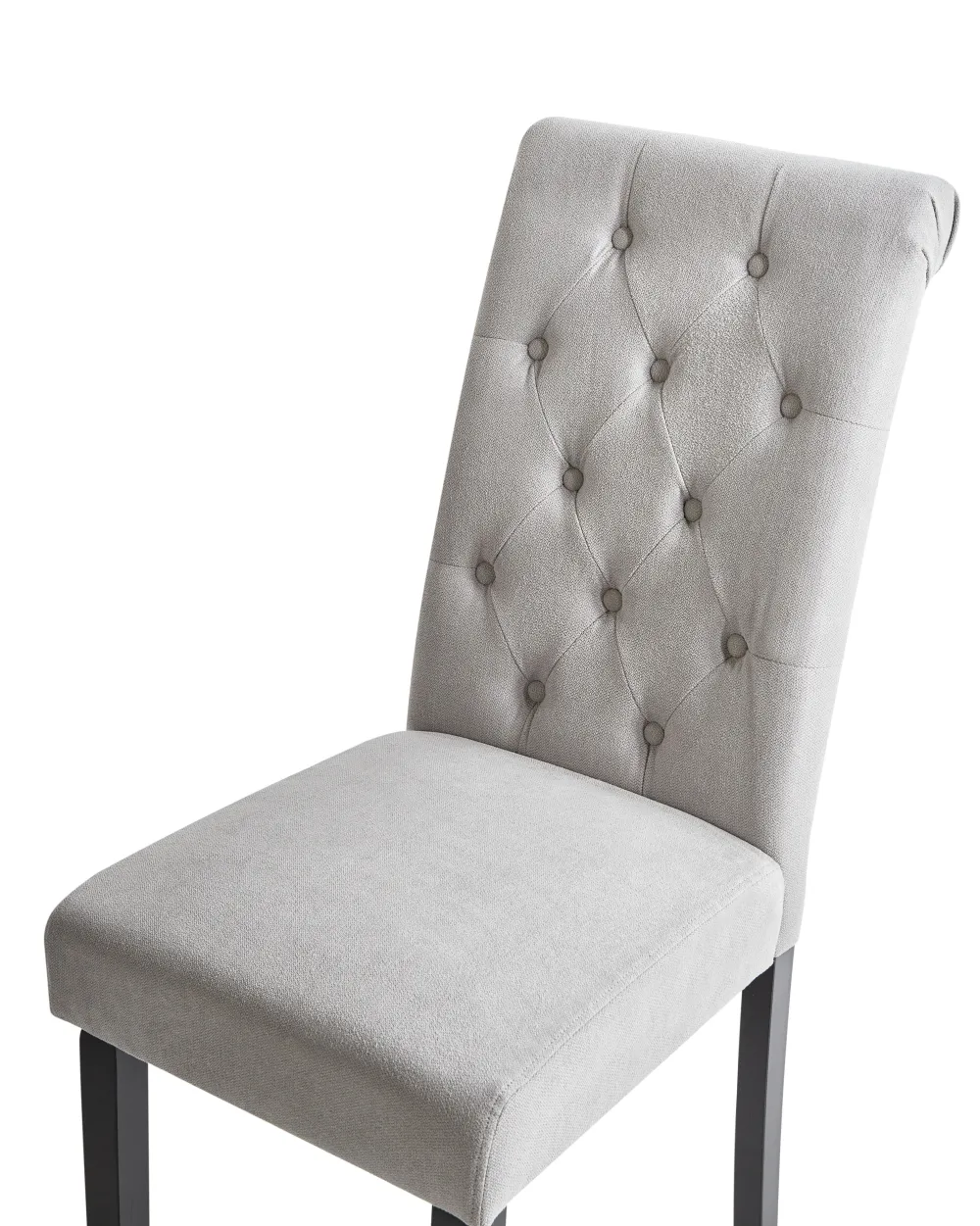 Flash Sale Beliani Tuoli Kangas Harmaa 2 Kpl Velva