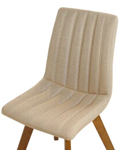 Tuolit<Beliani Tuoli Kangas Hiekanruskea 2 Kpl Calgary