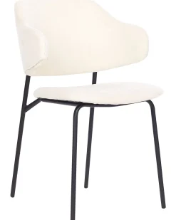 Tuolit<Beliani Tuoli Kangas Kermanvalkoinen 2 Kpl Kenai