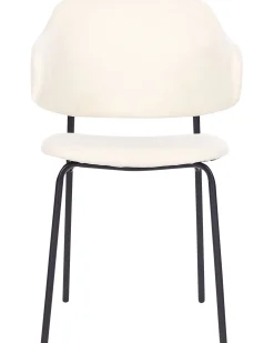 Tuolit<Beliani Tuoli Kangas Kermanvalkoinen 2 Kpl Kenai