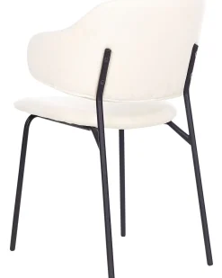 Tuolit<Beliani Tuoli Kangas Kermanvalkoinen 2 Kpl Kenai