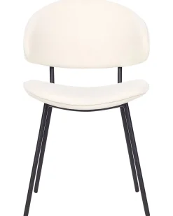 Tuolit<Beliani Tuoli Kangas Kermanvalkoinen 2 Kpl Kiana