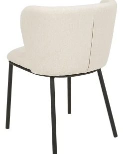 Tuolit<Beliani Tuoli Kangas Kermanvalkoinen 2 Kpl Mina