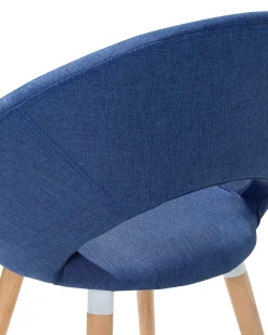 Store Beliani Tuoli Kangas Laivastonsininen 2 Kpl Roslyn