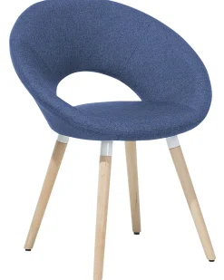 Store Beliani Tuoli Kangas Laivastonsininen 2 Kpl Roslyn