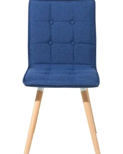 Best Beliani Tuoli Kangas Laivastonsininen 2 Kpl Brooklyn