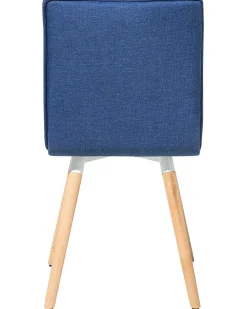 Best Beliani Tuoli Kangas Laivastonsininen 2 Kpl Brooklyn