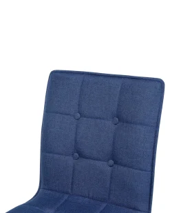 Best Beliani Tuoli Kangas Laivastonsininen 2 Kpl Brooklyn