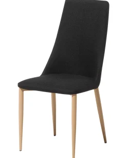 Store Beliani Tuoli Kangas Musta 2 Kpl Clayton