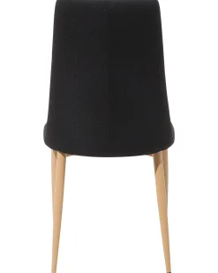 Store Beliani Tuoli Kangas Musta 2 Kpl Clayton