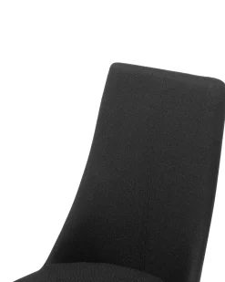 Store Beliani Tuoli Kangas Musta 2 Kpl Clayton