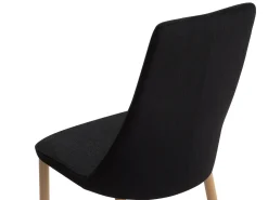 Store Beliani Tuoli Kangas Musta 2 Kpl Clayton