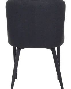 Tuolit<Beliani Tuoli Kangas Musta 2 Kpl Solano