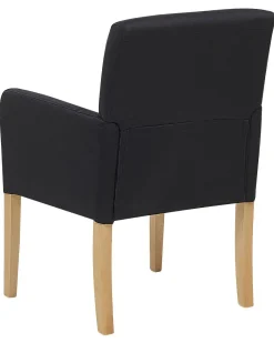 Shop Beliani Tuoli Kangas Musta Rockefeller