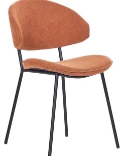 Sale Beliani Tuoli Kangas Oranssi 2 Kpl Kiana