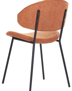 Sale Beliani Tuoli Kangas Oranssi 2 Kpl Kiana