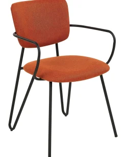 Discount Beliani Tuoli Kangas Oranssi 2 Kpl Elko
